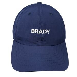 Brady Slideback Hat Blue One Size Adjustable Embroidered Vent Holes